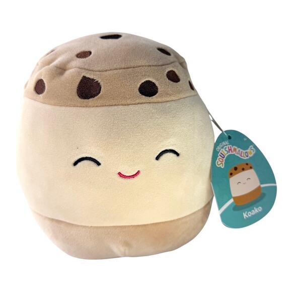 SQUISHMALLOWS Plush Koako ICE CREAM SANDWICH 7" Chocolate Chip Food KellyToy Tag - Picture 4 of 4